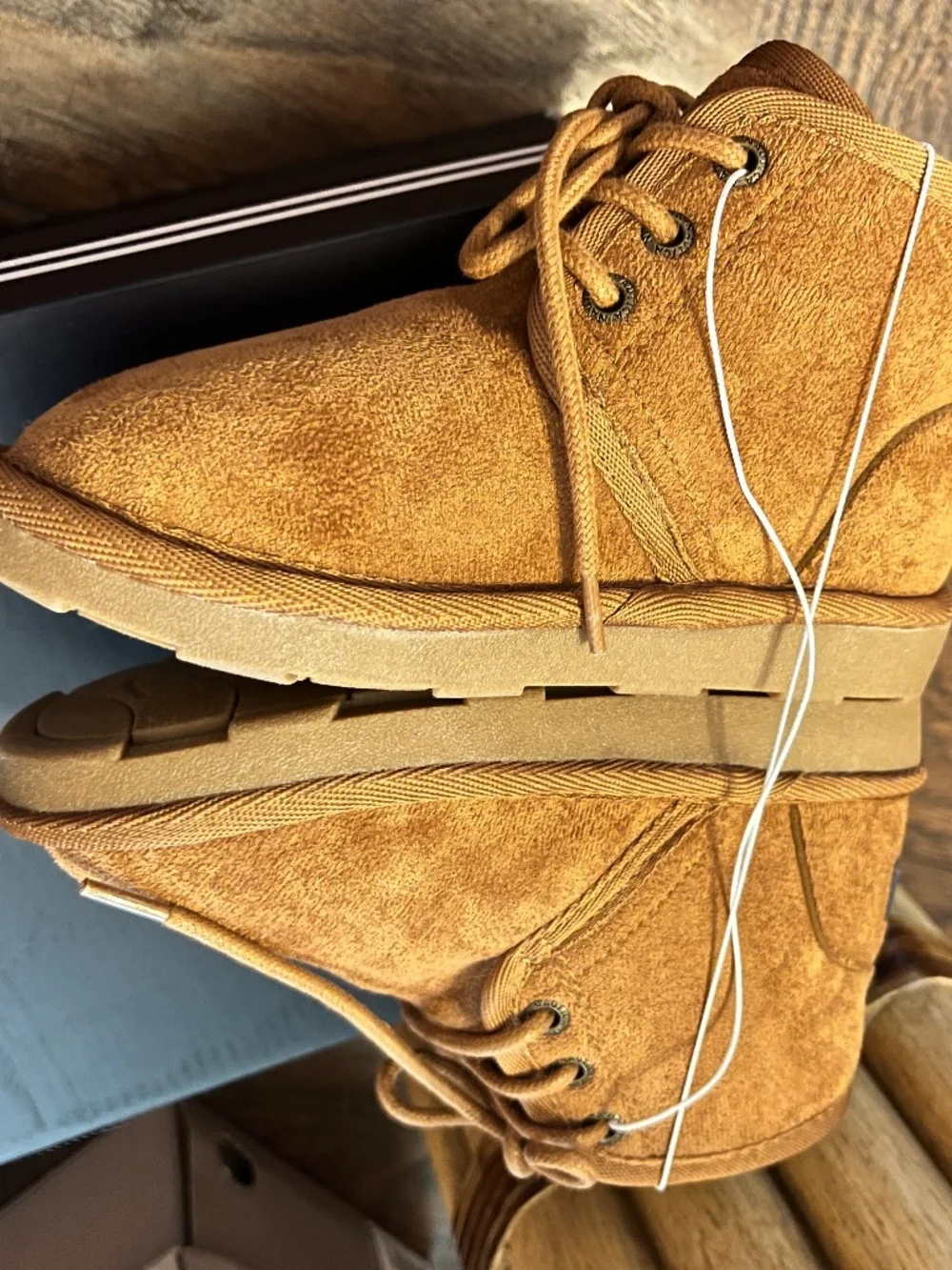 Nautica Toddler Gilrs’ Dulverton Cold Weather Lace Up Boots in Cognac Sz-10